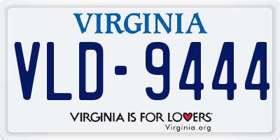 VA license plate VLD9444