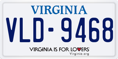 VA license plate VLD9468