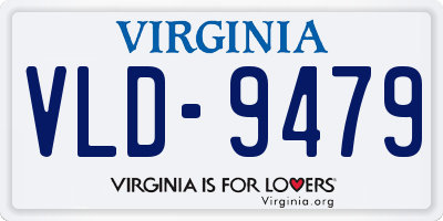 VA license plate VLD9479