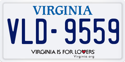VA license plate VLD9559