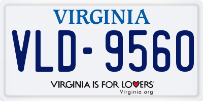 VA license plate VLD9560