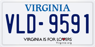 VA license plate VLD9591