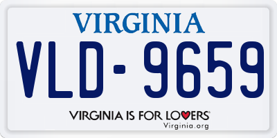 VA license plate VLD9659