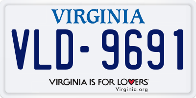 VA license plate VLD9691
