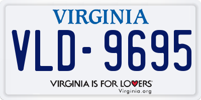 VA license plate VLD9695