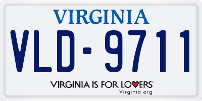 VA license plate VLD9711