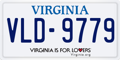 VA license plate VLD9779