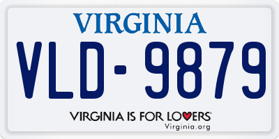 VA license plate VLD9879