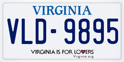 VA license plate VLD9895