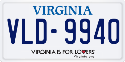 VA license plate VLD9940