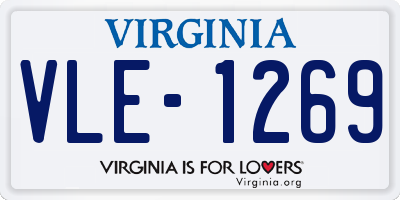VA license plate VLE1269
