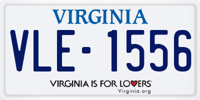 VA license plate VLE1556