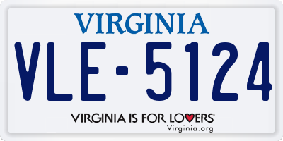 VA license plate VLE5124