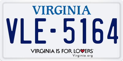 VA license plate VLE5164