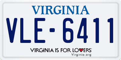 VA license plate VLE6411