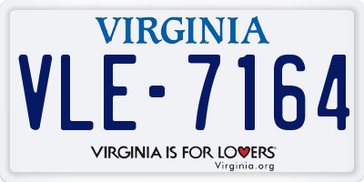 VA license plate VLE7164
