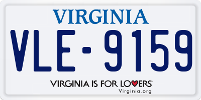 VA license plate VLE9159