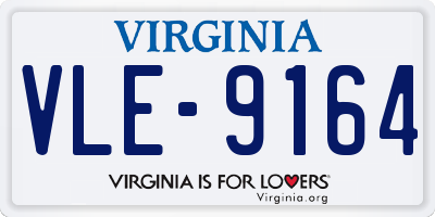 VA license plate VLE9164