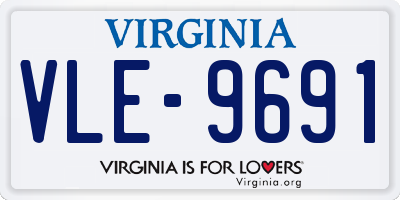 VA license plate VLE9691