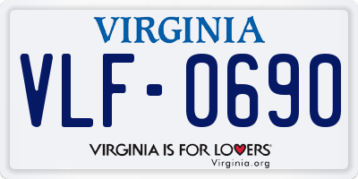 VA license plate VLF0690