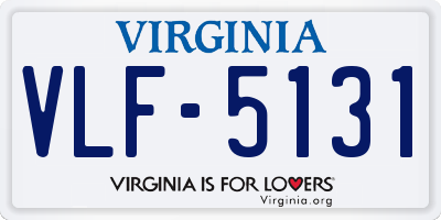 VA license plate VLF5131