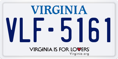 VA license plate VLF5161