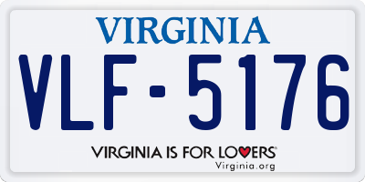 VA license plate VLF5176