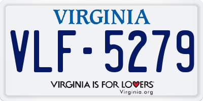 VA license plate VLF5279