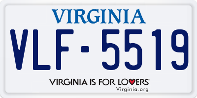 VA license plate VLF5519