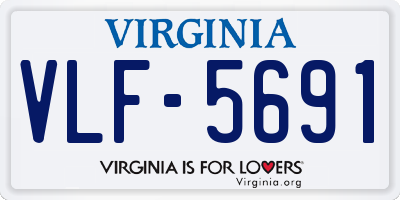VA license plate VLF5691