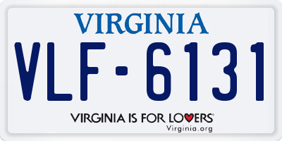 VA license plate VLF6131