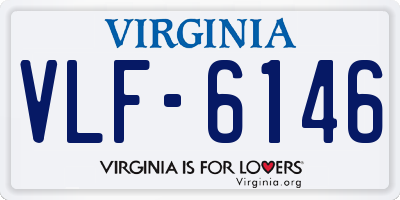 VA license plate VLF6146