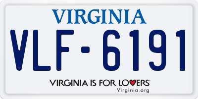 VA license plate VLF6191