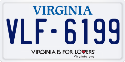 VA license plate VLF6199