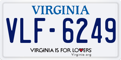 VA license plate VLF6249