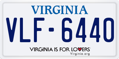 VA license plate VLF6440
