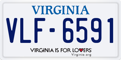 VA license plate VLF6591