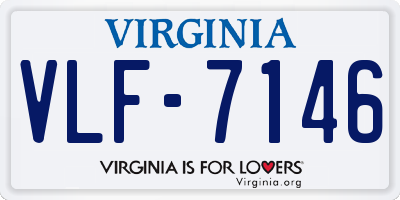 VA license plate VLF7146