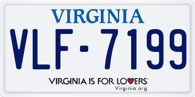 VA license plate VLF7199