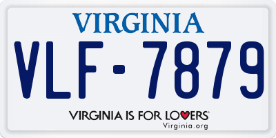 VA license plate VLF7879