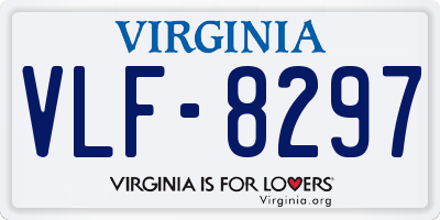 VA license plate VLF8297