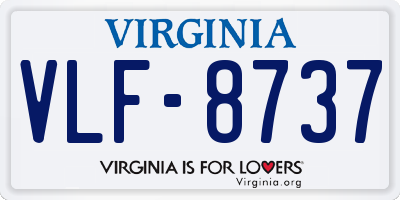 VA license plate VLF8737