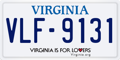 VA license plate VLF9131