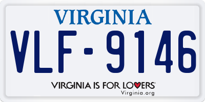 VA license plate VLF9146