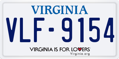 VA license plate VLF9154