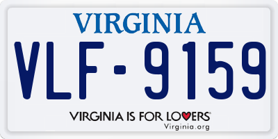 VA license plate VLF9159