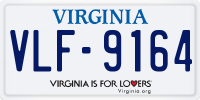 VA license plate VLF9164
