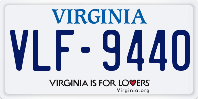 VA license plate VLF9440