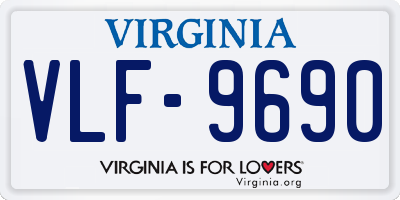VA license plate VLF9690