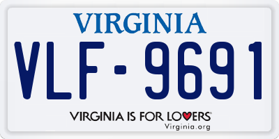 VA license plate VLF9691